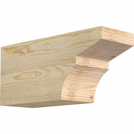 Ekena Millwork Monterey Rough Sawn Rafter Tail, Douglas Fir, 6"W x 8"H x 18"L RFT06X08X18MON00RDF